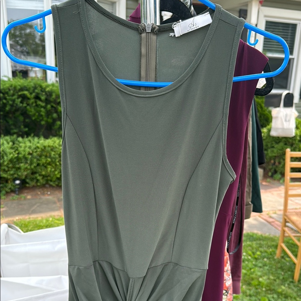 A3 Design Olive Green Dress